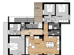 Grundriss Chalet Auszeit, OG Grundriss Chalet Auszeit, OG